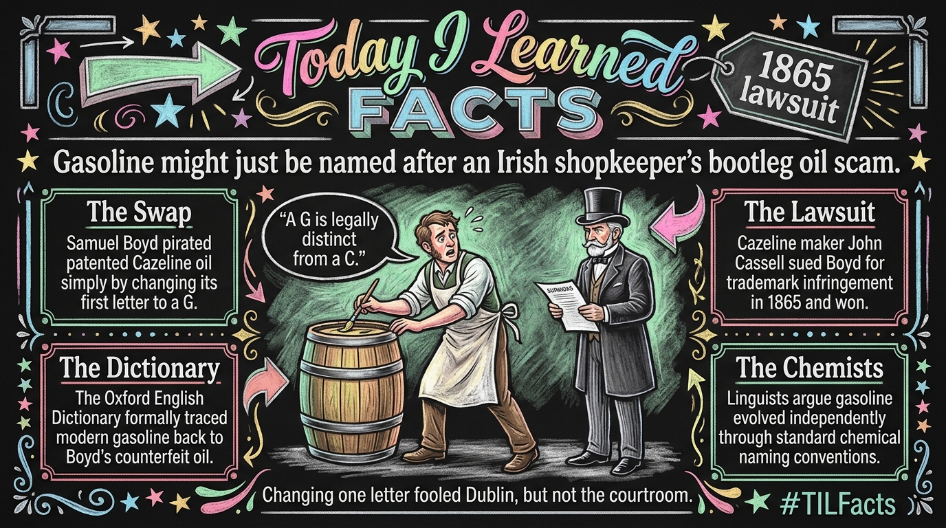 The debate over whether an Irish merchant named gasoline by altering trademarks