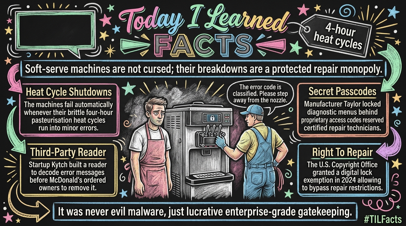 The real reason McDonald's ice cream machines are always broken led to a massive legal battle and a fight for the Right to Repair.